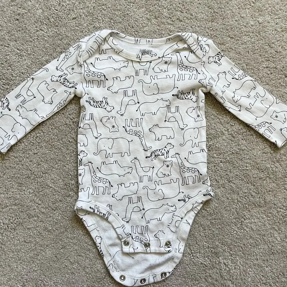 Carters 3 Pack Animal Themed One Piece Bodysuits (3-6 months)